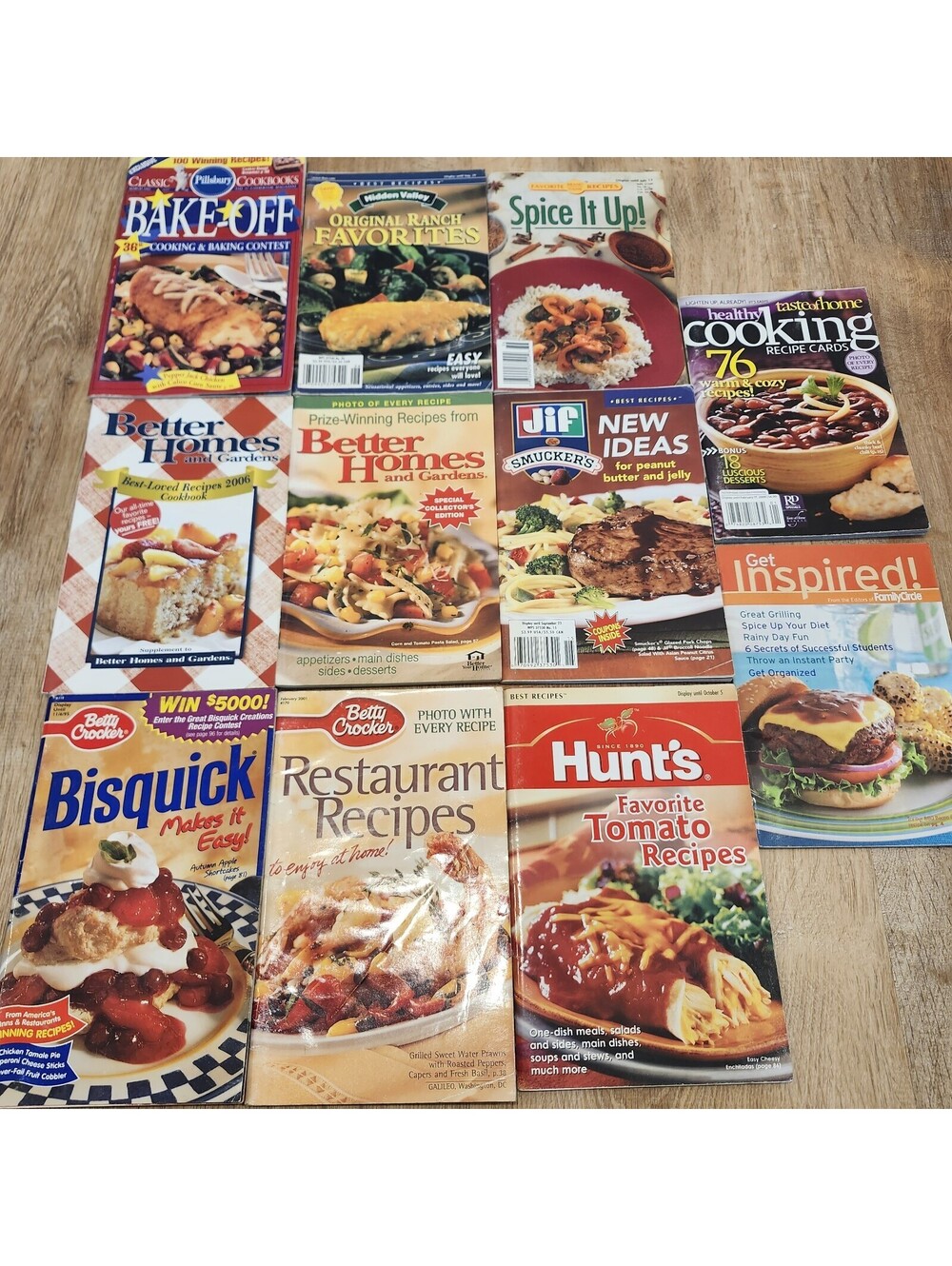 (11) Vtg Cookbook Lot Variety Baking Restaurant Recipes Favorites Easy Booklet